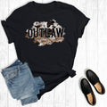 Western Outlaw Leopard Cowhide Graphic Tee