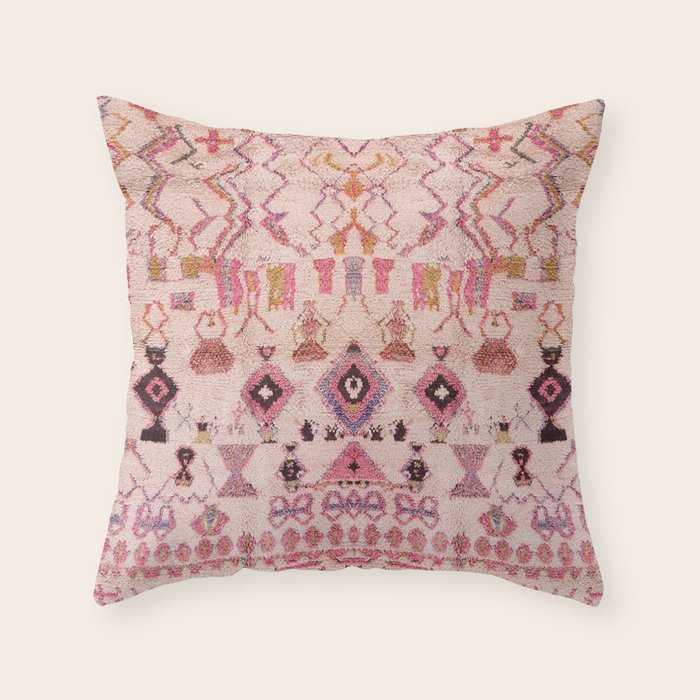 Vintage Moroccan Design Throw Pillow Gallery Image 6
