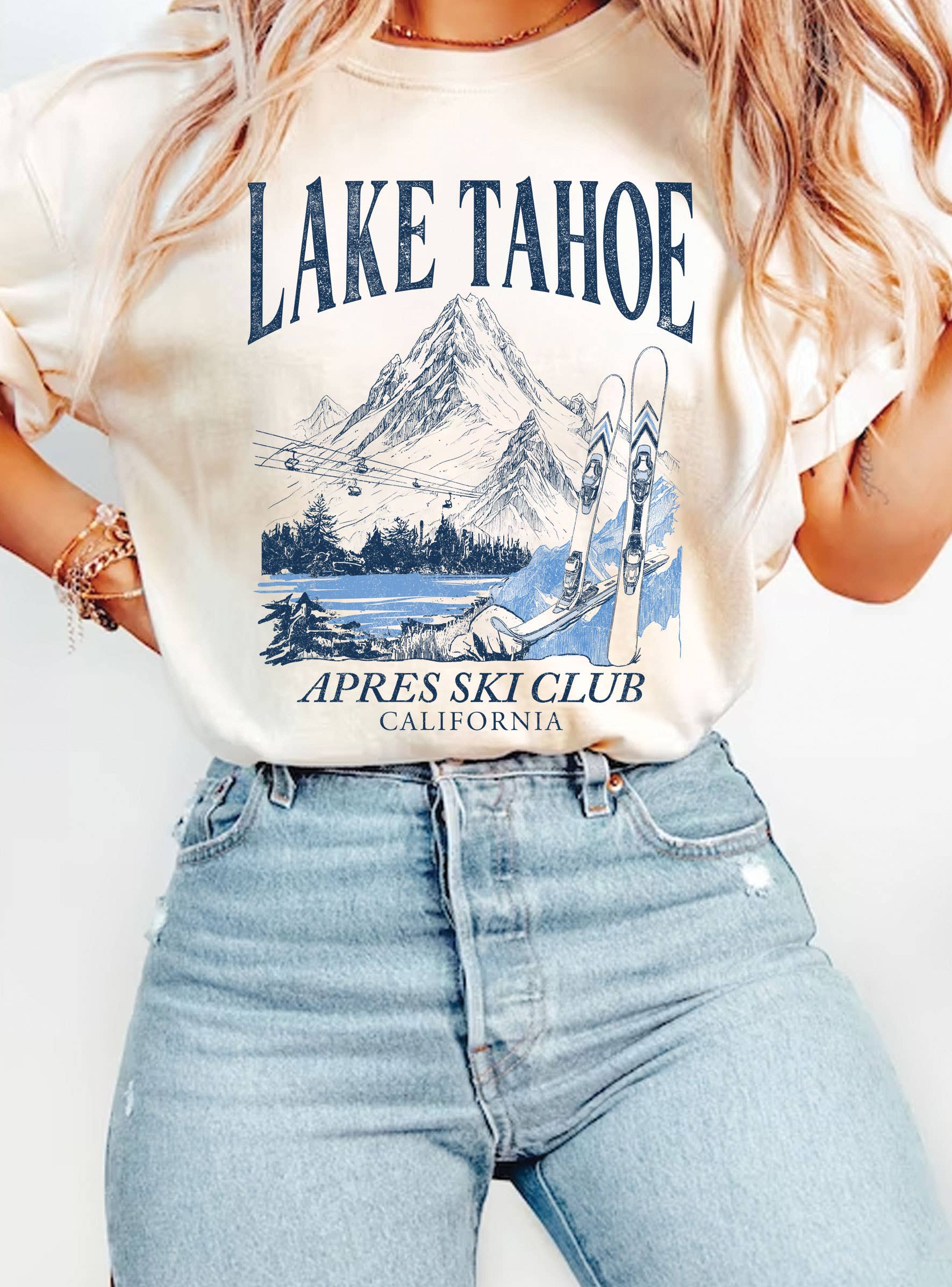 Lake Tahoe Apres Ski Club Graphic T Shirts