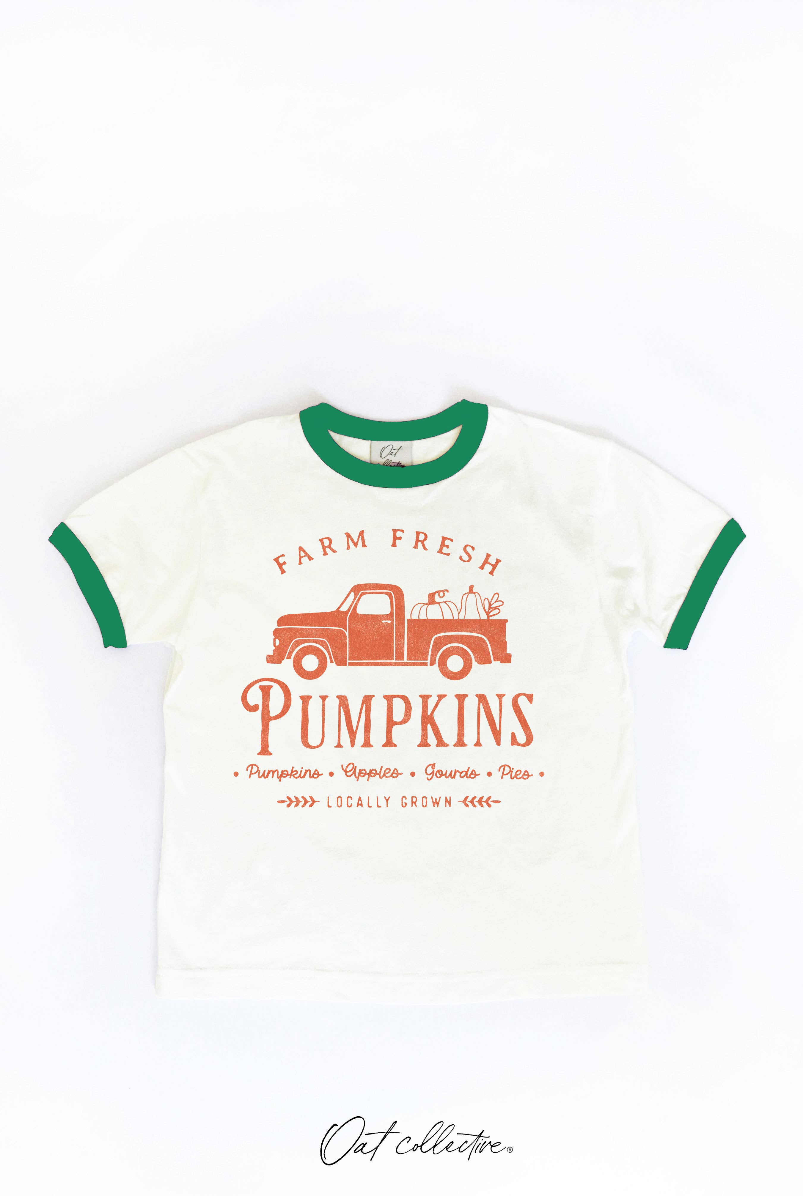 Farm Fresh Pumpkins Toddler Unisex Ringer Top