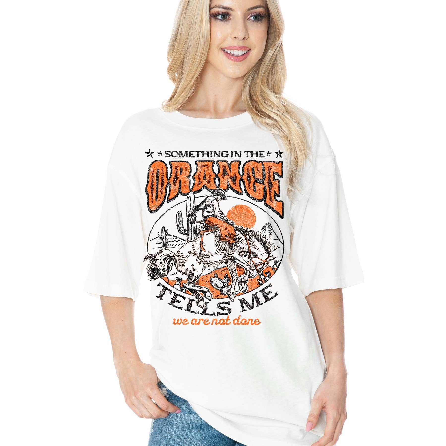 Unisex  Oversized - Orange Tells Me