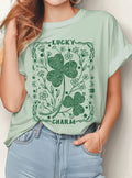 Lucky Charm Clover Graphic Tshirts