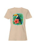 Tropical Toucan and Hibiscus Art Women's T-Shirt