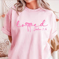 Loved Bow Premium T-Shirt, Pink