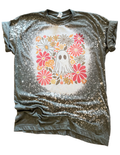Groovy Ghoul Halloween Bleached Tee