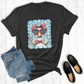 Retro 4th of July Patriotic Goose Graphic Tee