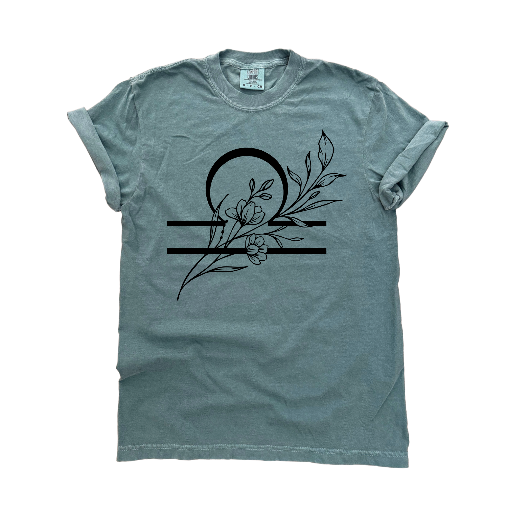 Libra – Floral Zodiac Tee