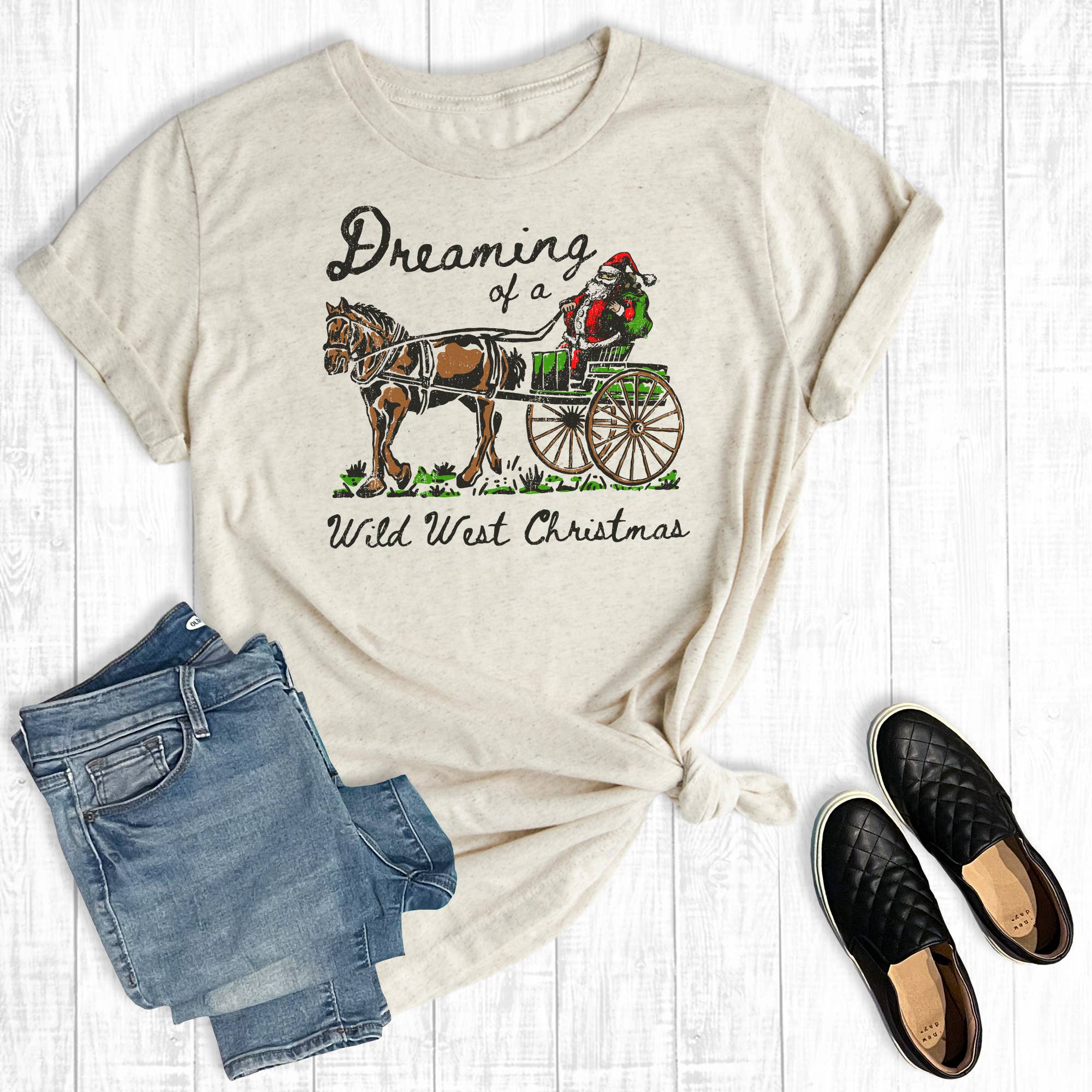 Dreaming of A Wild West Christmas Graphic Tee