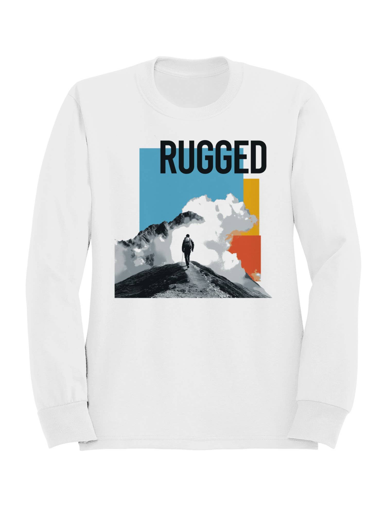 Rugged Mountain Adventure Design Men's Sweatshirt