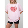 Love Valentine Graphic Oversized Tee