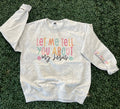Let Me Tell You About My Jesus with Sleeve Print On Ash Gray