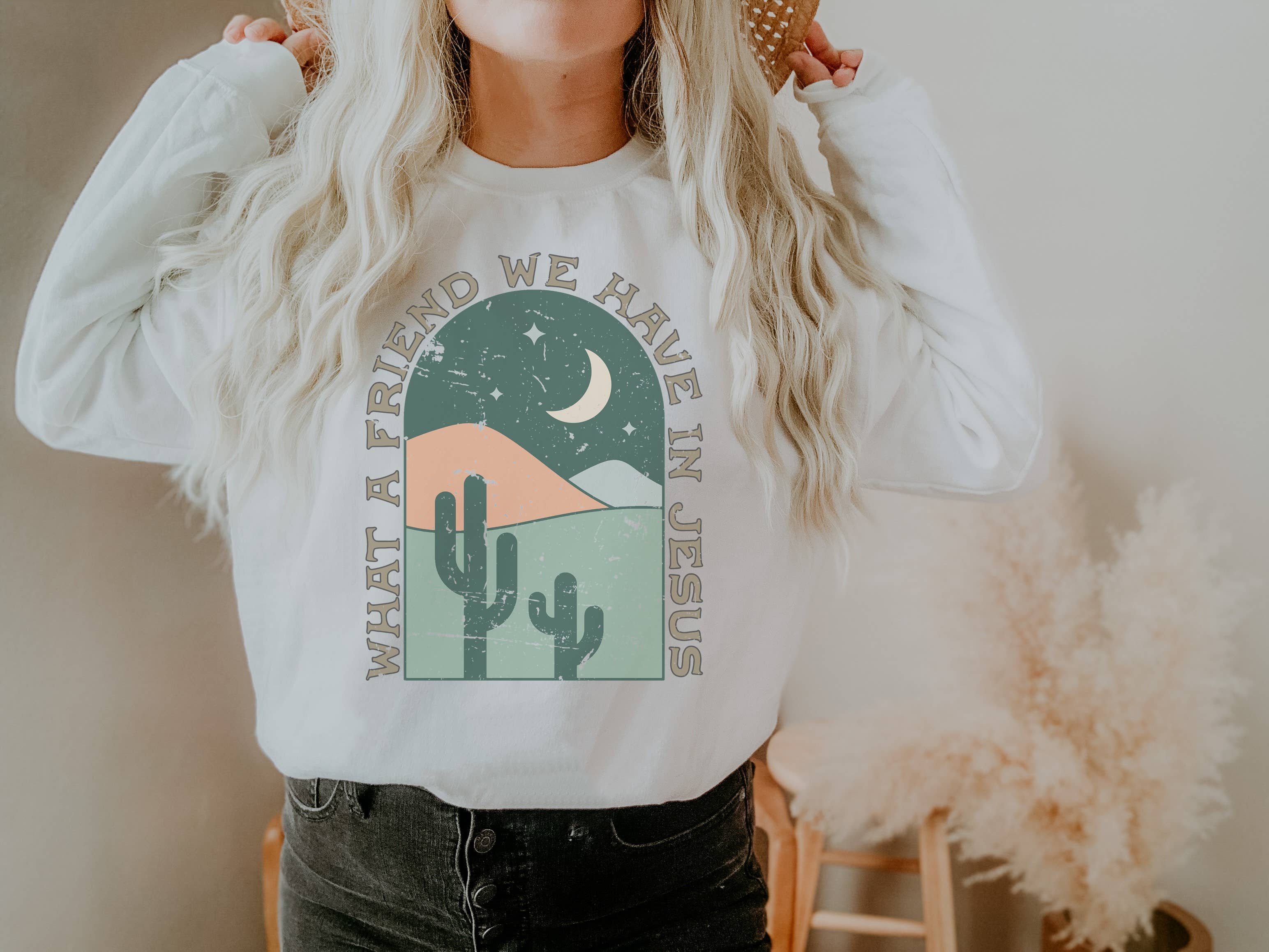 What A Friend Crew Neck Sweatshirt