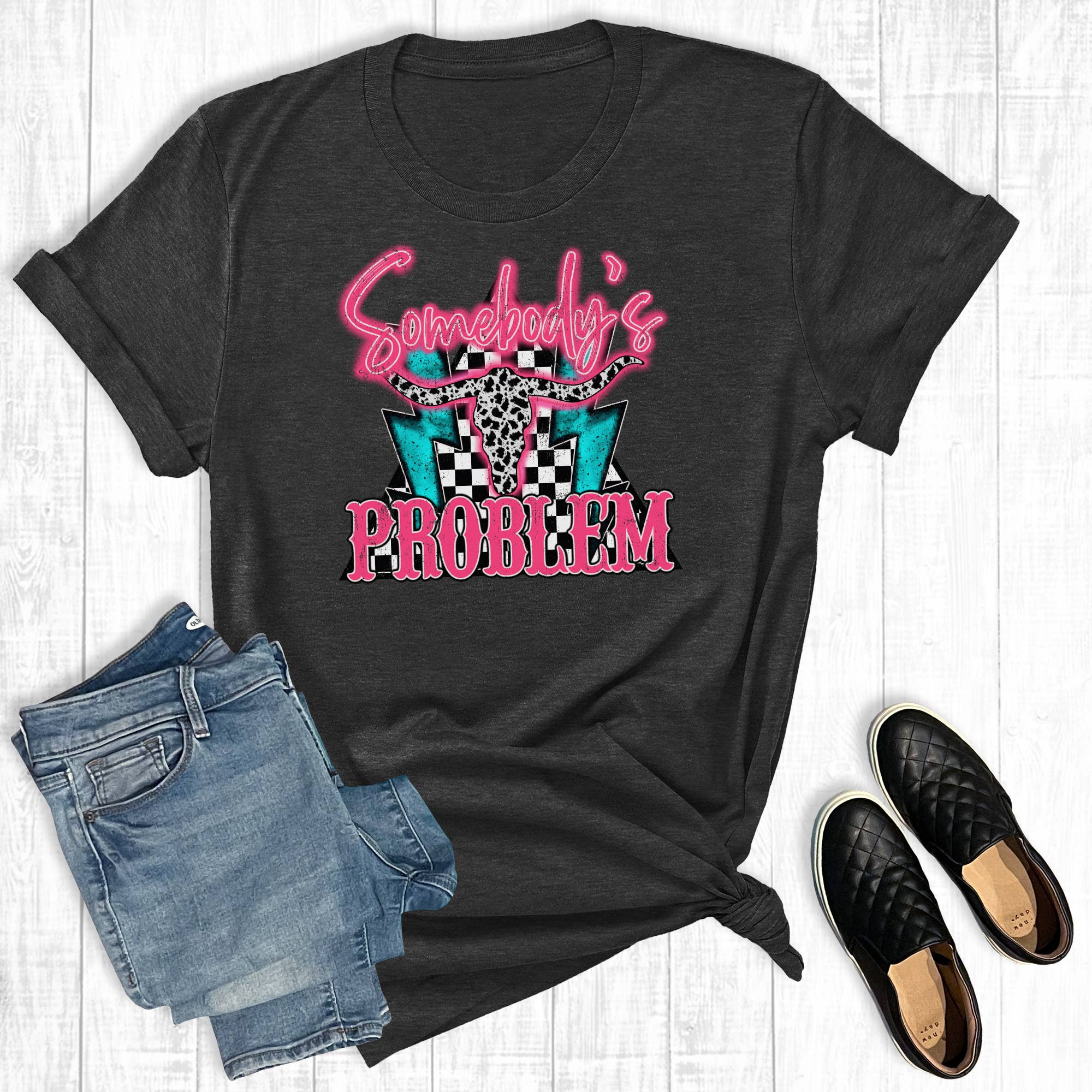 Western Somebody's Problem Graphic Tee