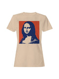 Pop Art Mona Lisa Silhouette Women's T-Shirt