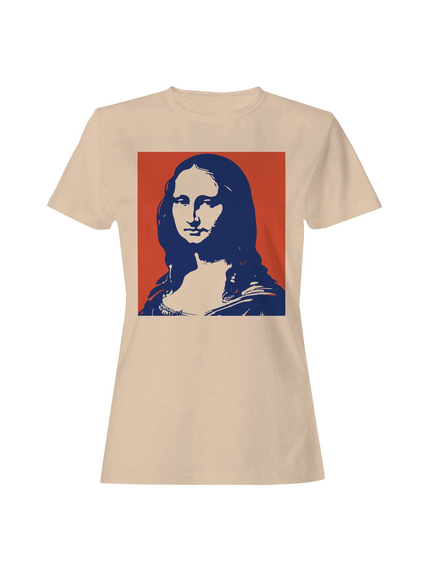 Pop Art Mona Lisa Silhouette Women's T-Shirt