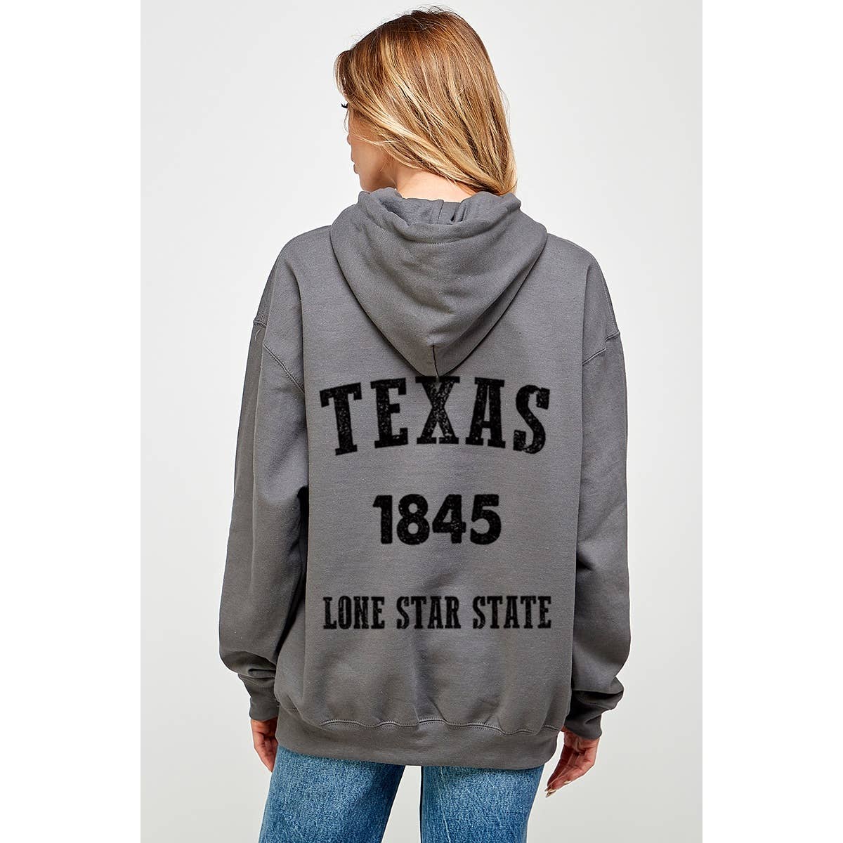 Texas Vintage Graphic Hoodie - Ribbed Cuffs with Spandex