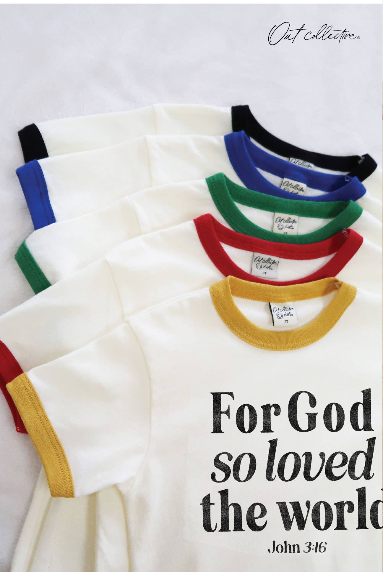 For God So Loved the World Toddler Unisex Ringer Top