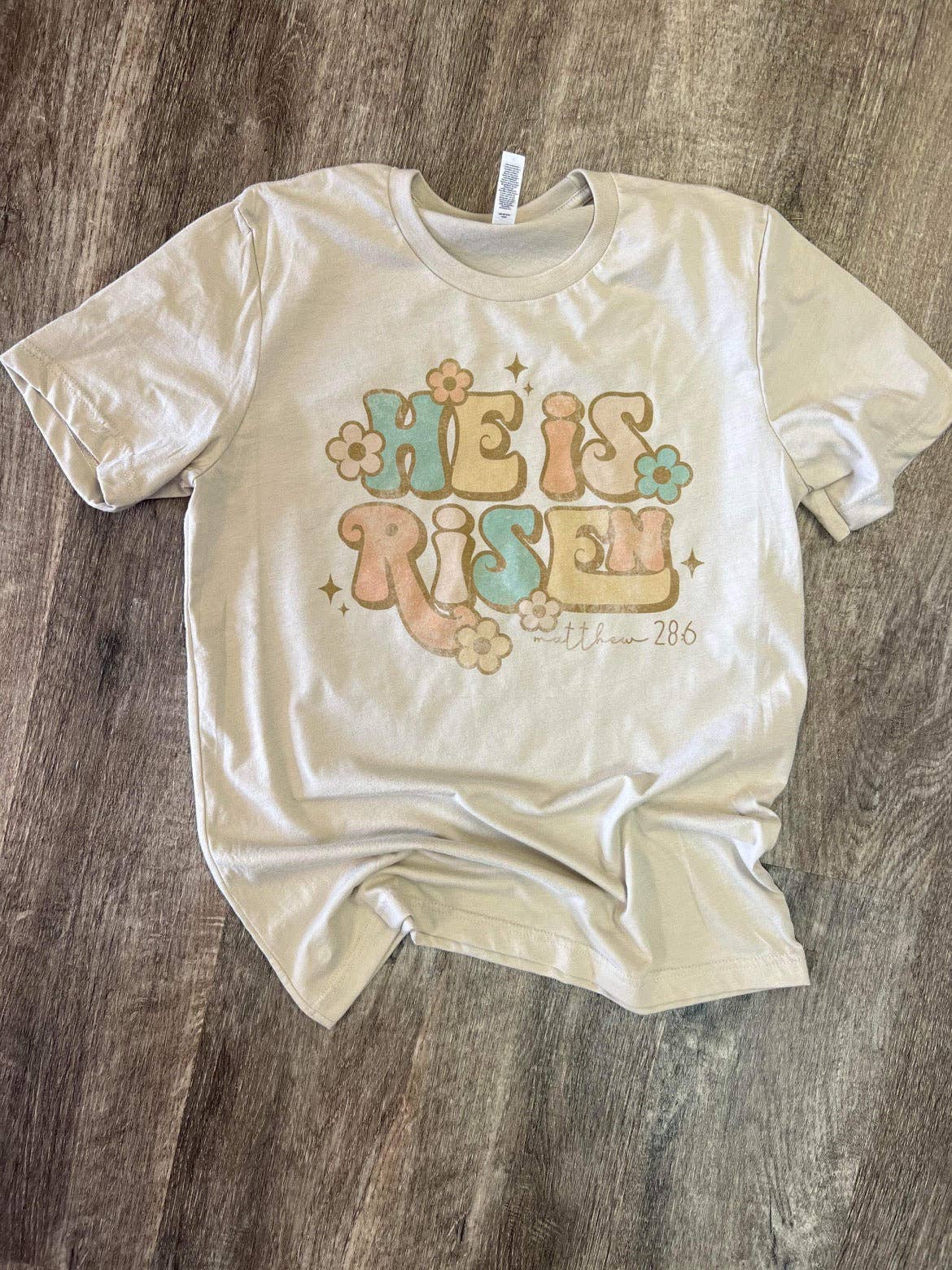 He Is Risen - Retro On Sand Tee