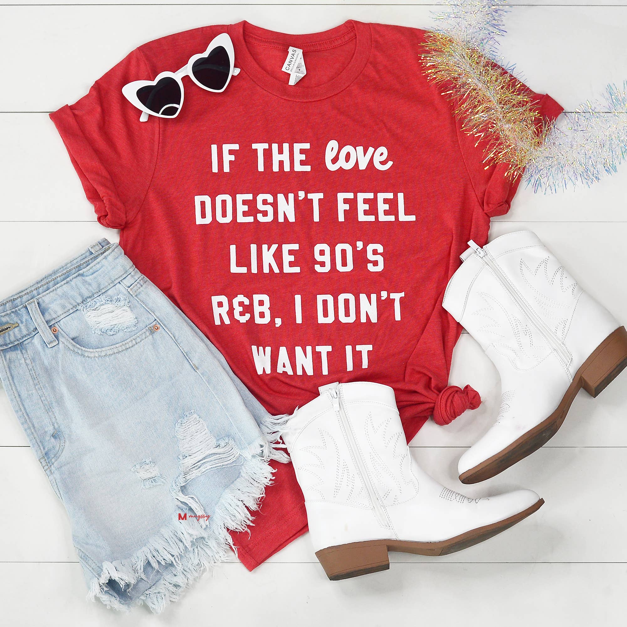 If the Love Doesn't Feel Like 90s R&B Valentine's Shirt, Red