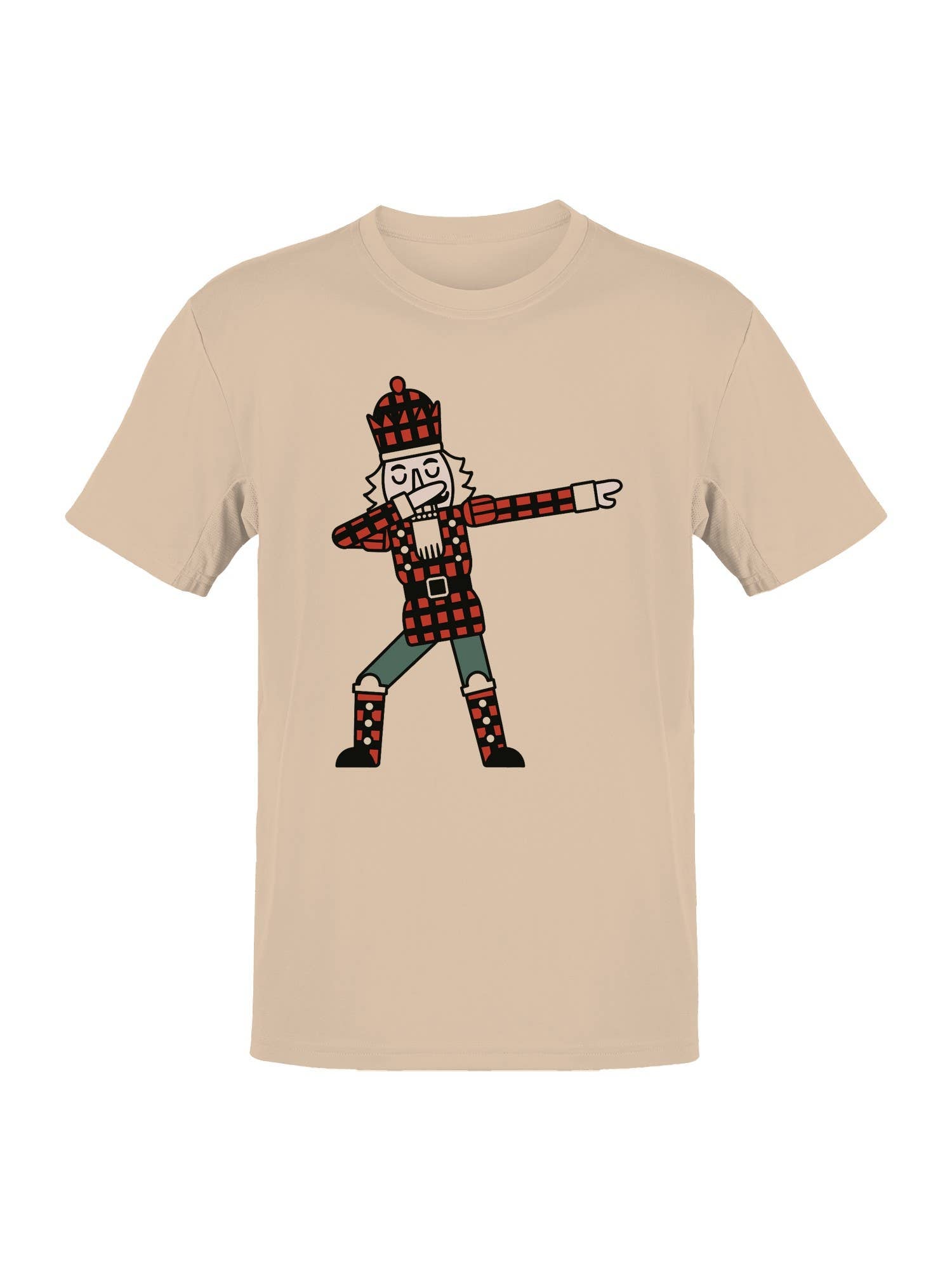 Dabbing Tartan King Illustration Men's T-Shirt