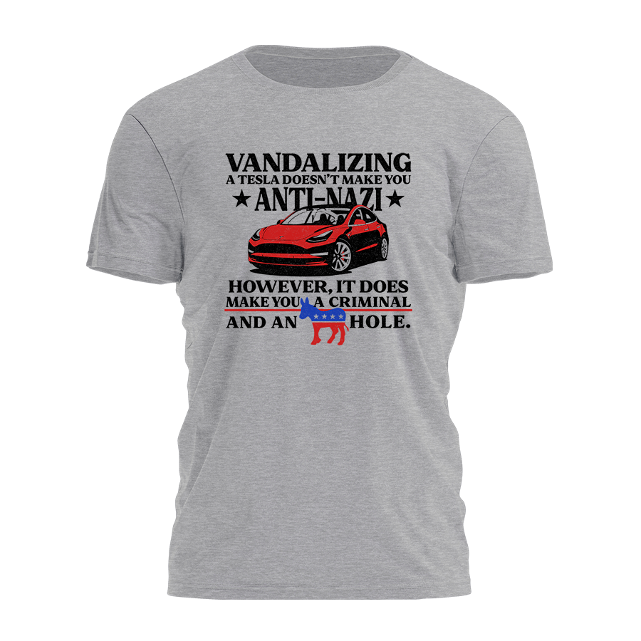 Vandalizing A Tesla Tee - 3692