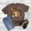 Pumpkin Boho Bow Floral Graphic Tee