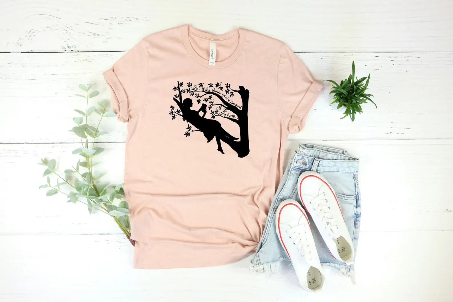 Book Reading Girl T-Shirt