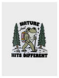 Nature Just Hits Different Sticker