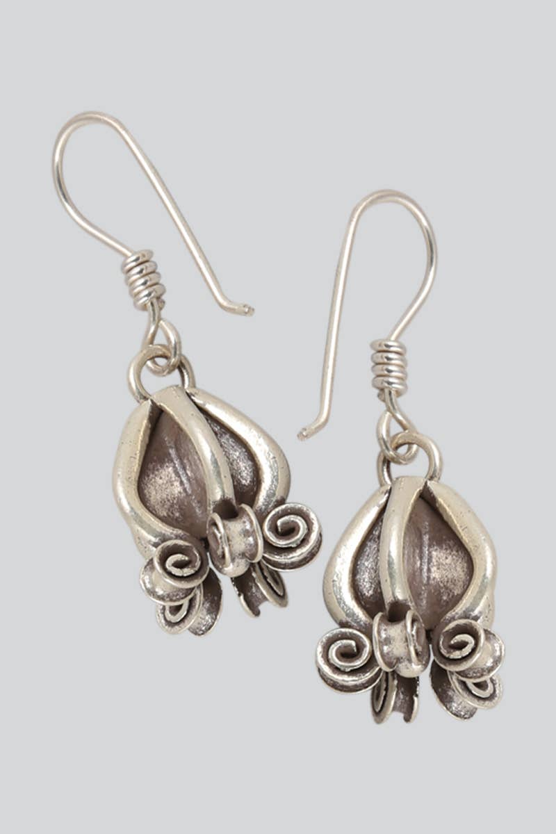 Hill Tribe Silver Adjustable Earring (ER-183)