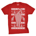Festive Feline Butt Men's T Shirt