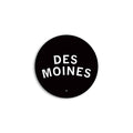 Des Moines Curved Logo Mini Circle Sticker