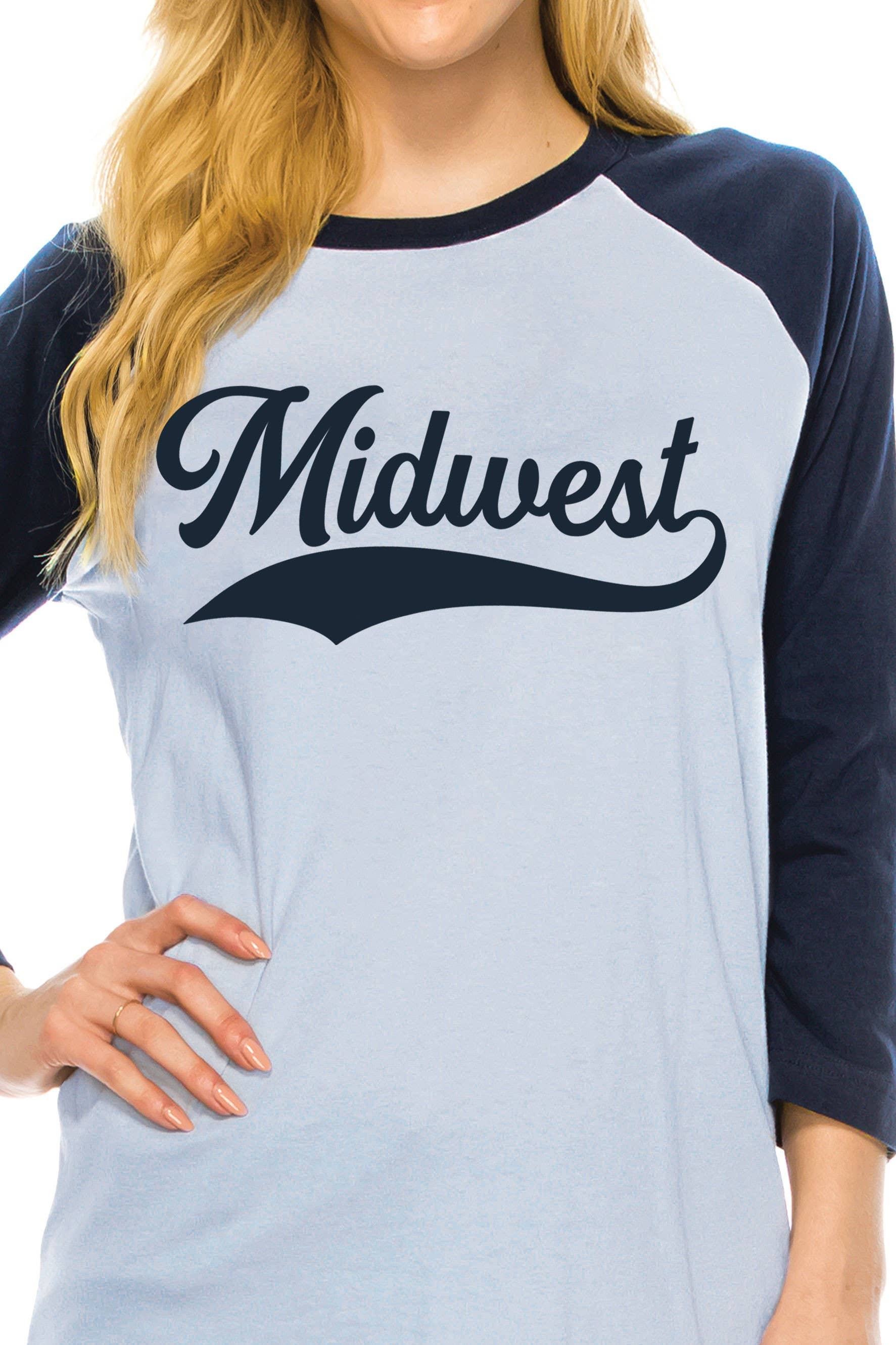 Midwest Puff Graphic Raglan Tshirts