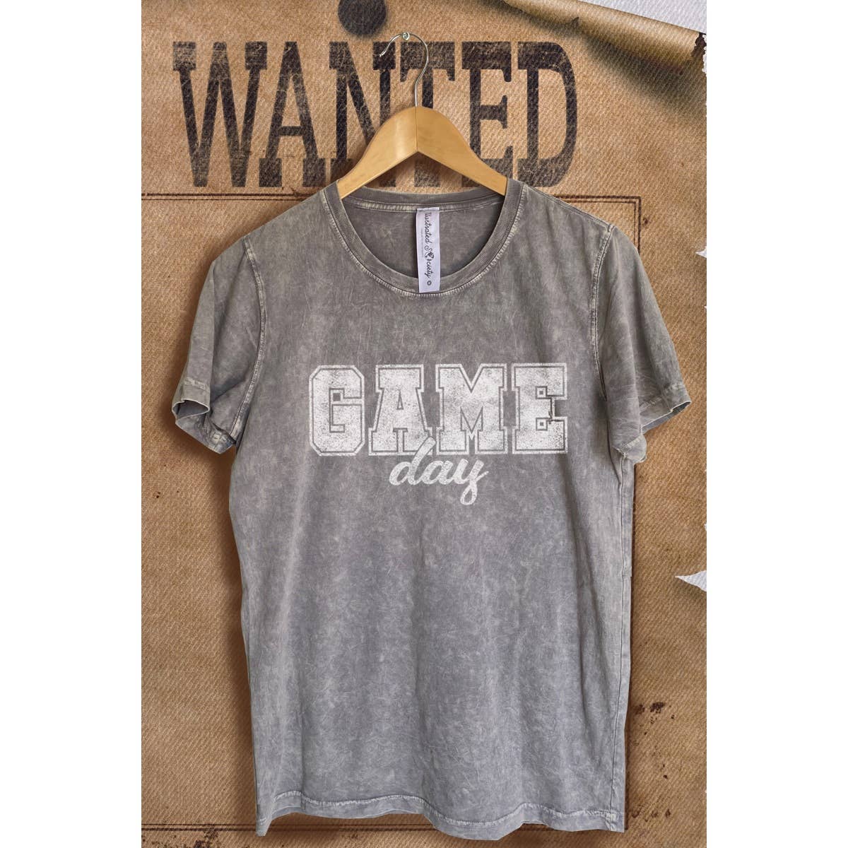 Game Day  Mineral Wash Vintage  Graphic  Tee