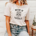 Mayor of Yapsville Grapic Tee  Funny Raccoon Western T-Shirt