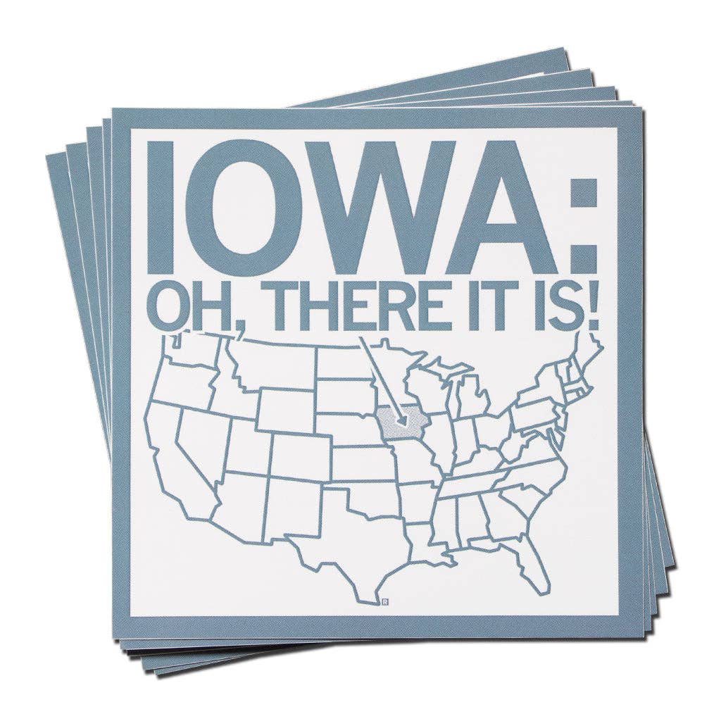 Iowa, Oh There It Is! Sticker