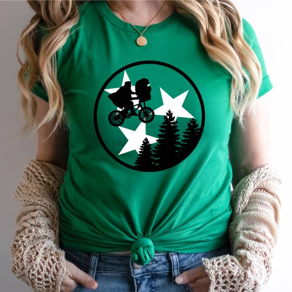 Tennessee Flying Bike Ride, Green Tee Sale