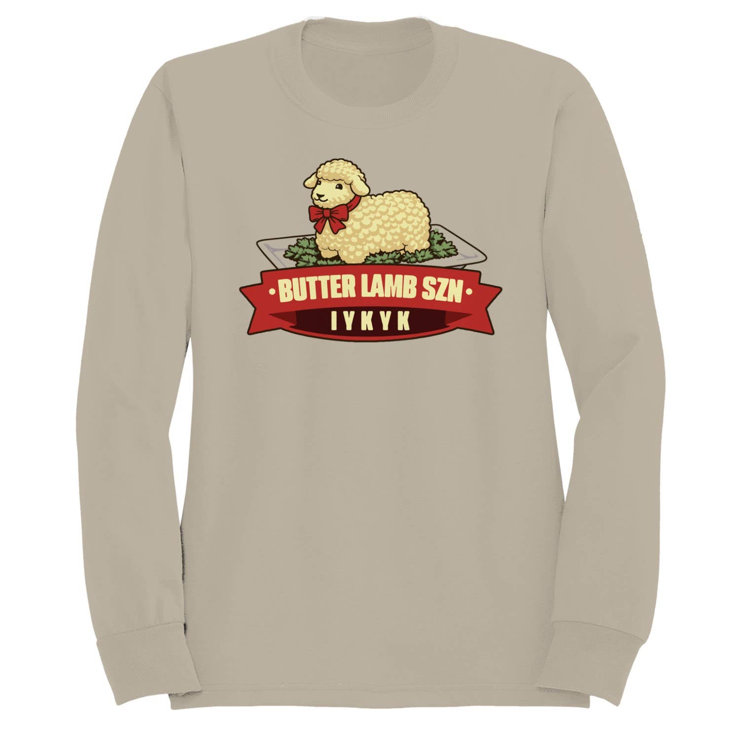Butter Lamb Szn Holiday Humor Women's Sweatshirt