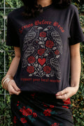 Crows Before Bros Valentine's Shirt, Valentines Tee