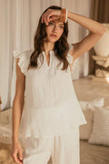 Ruffle Sleeve Top
