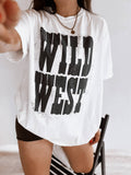 Wild West Bold Vintage Inspired Retro Graphic Tee - Ivory