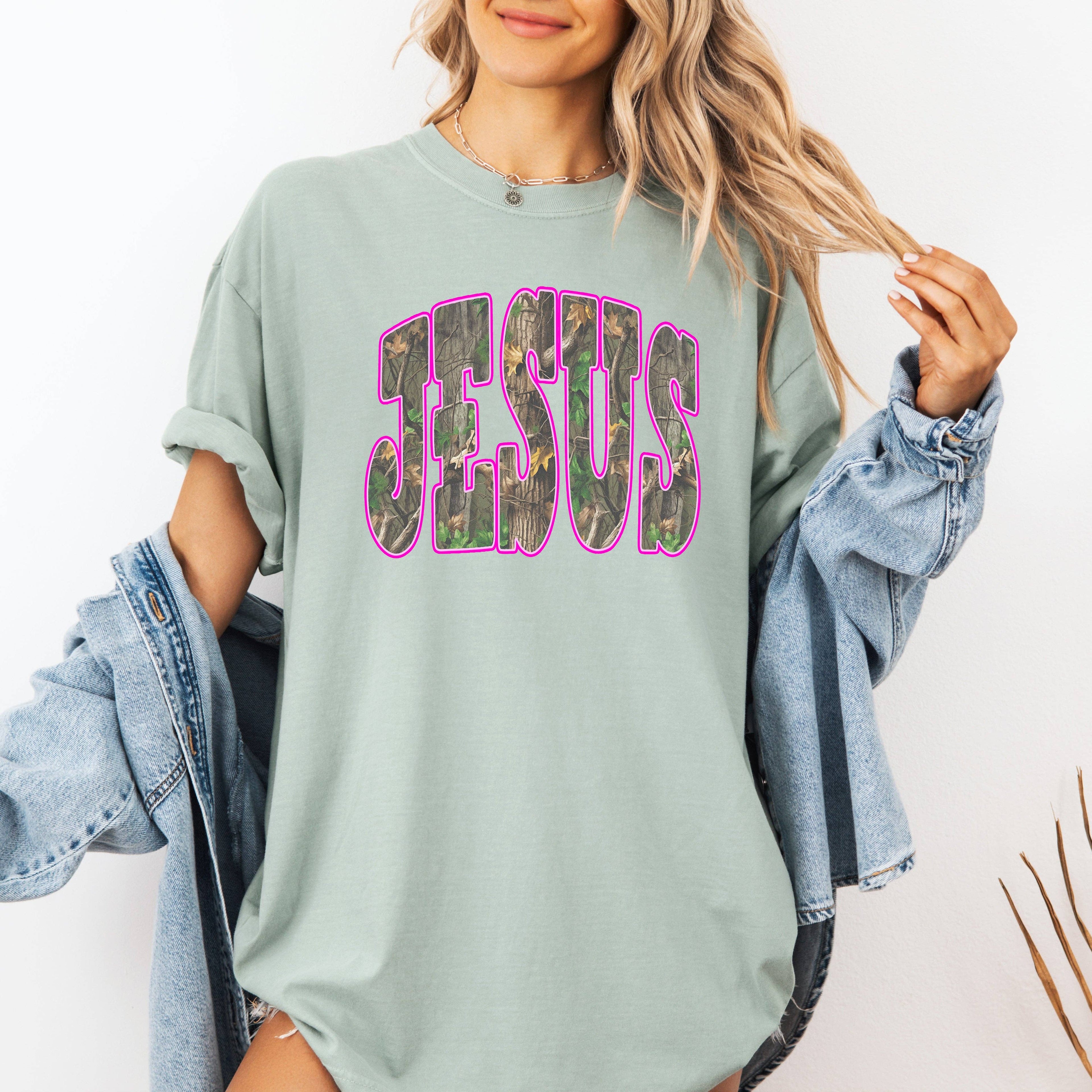 Camo Jesus, Faith, Gospel, Country, Christian, T-Shirt
