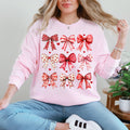 Retro Bows, Ribbons Coquette Valentine's Day Love Sweatshirt