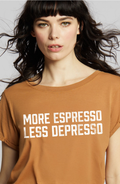 303678 - 830 More Espresso Graphic Burn Out Tee