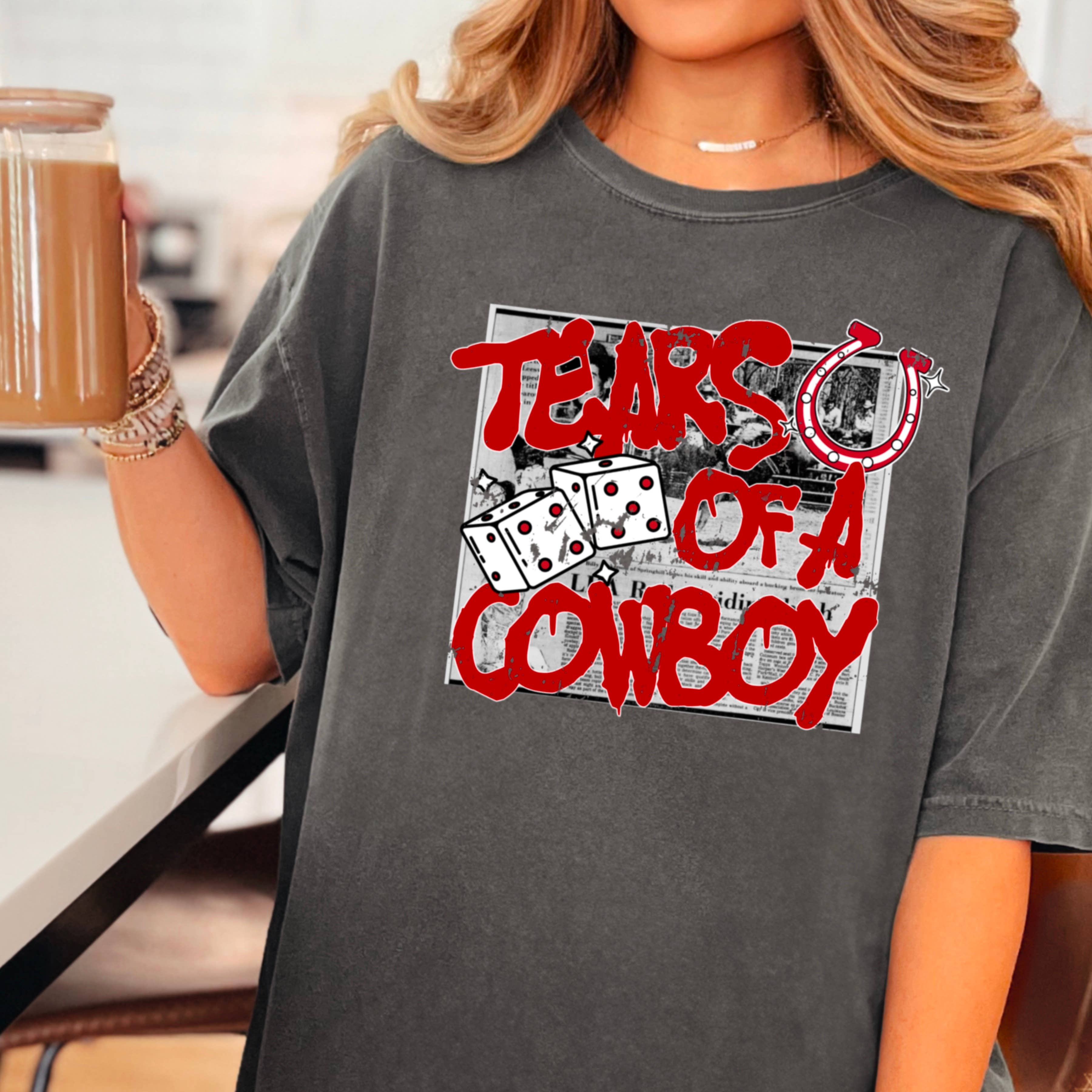 Tears of A Cowboy Western Graphic Tee | Comfort Color