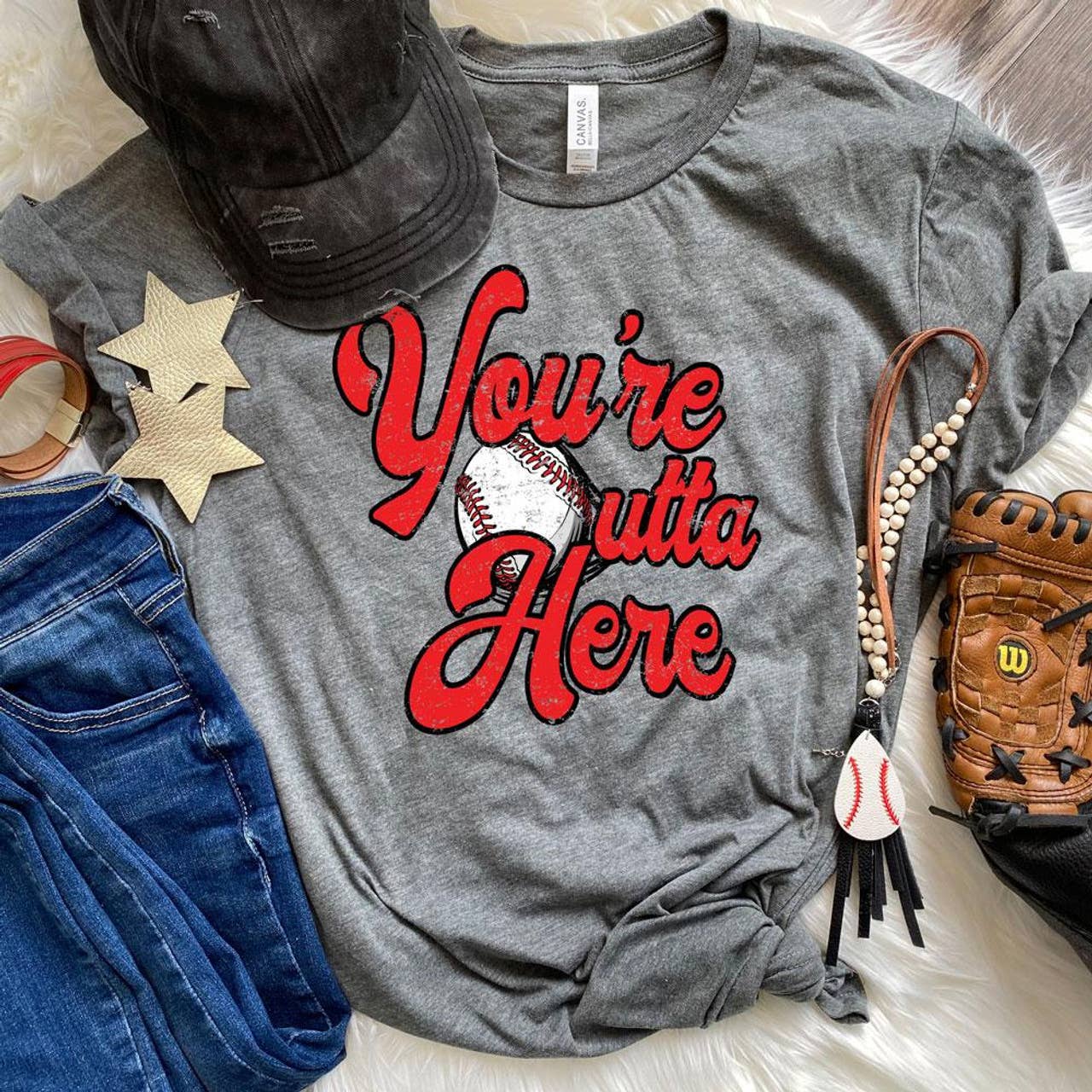 You're Outta Here Baseball Everyday Tee