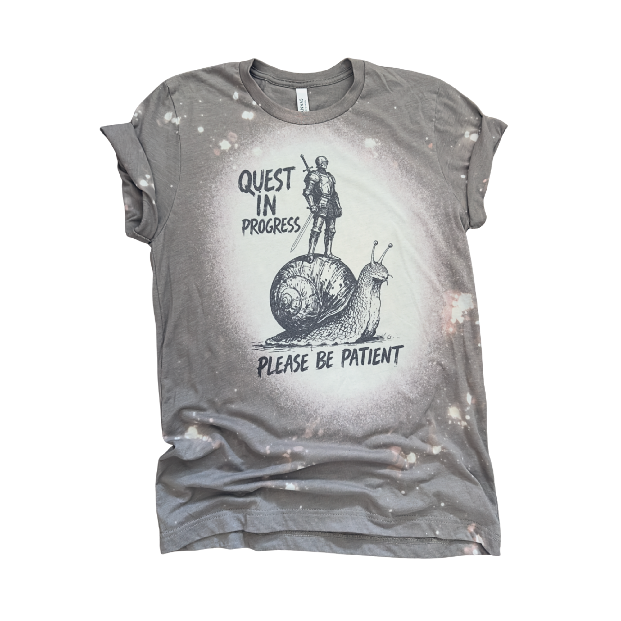 Quest in Progress Please Be Patient - Funny Fantasy Graphic Tee 🐌⚔️