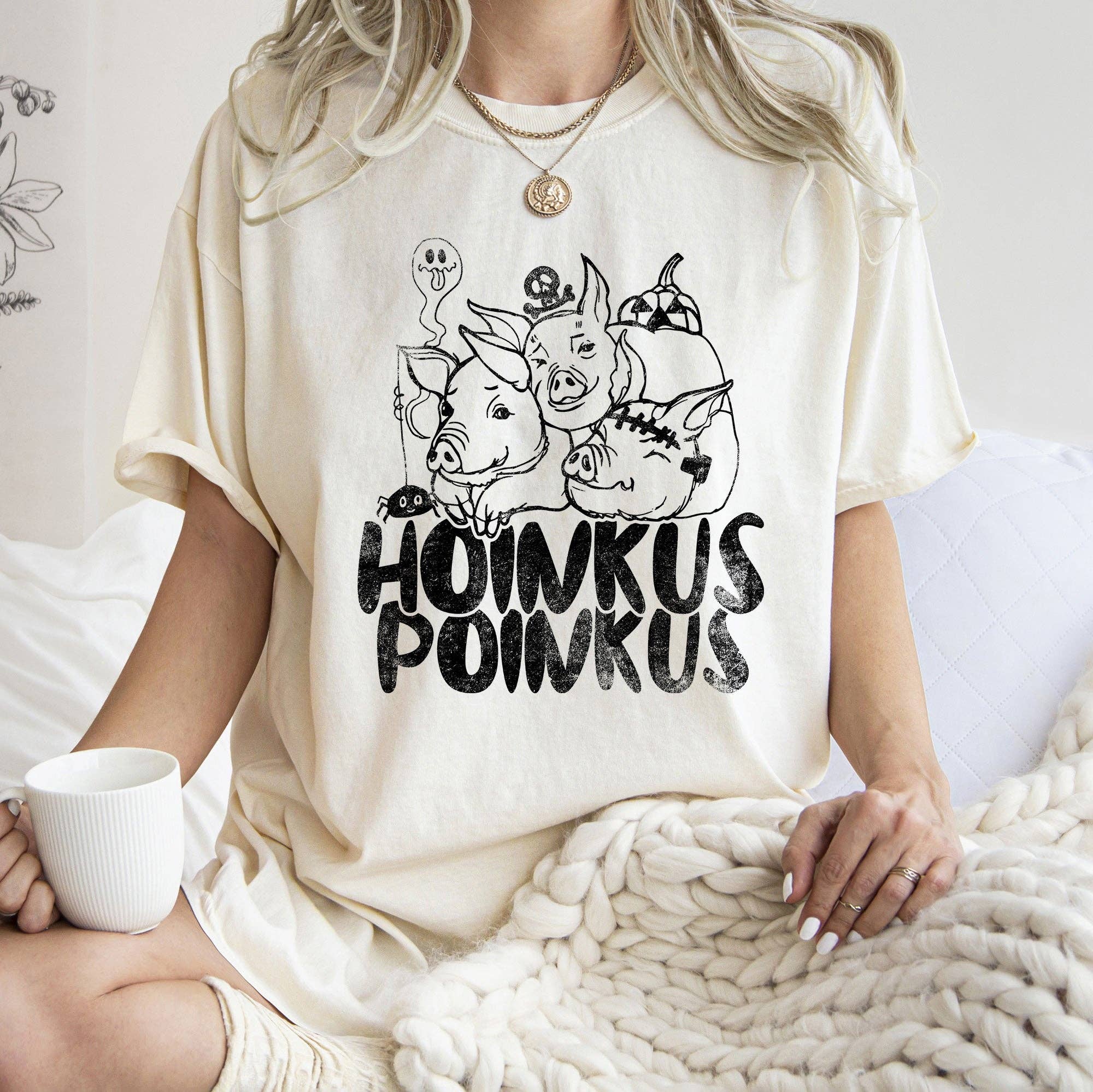 Hoinkus Poinkus Retro Halloween T-Shirt Black Print