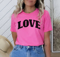 Love Block Letter Tee | Valentine's Day | Sizes XS-2XL