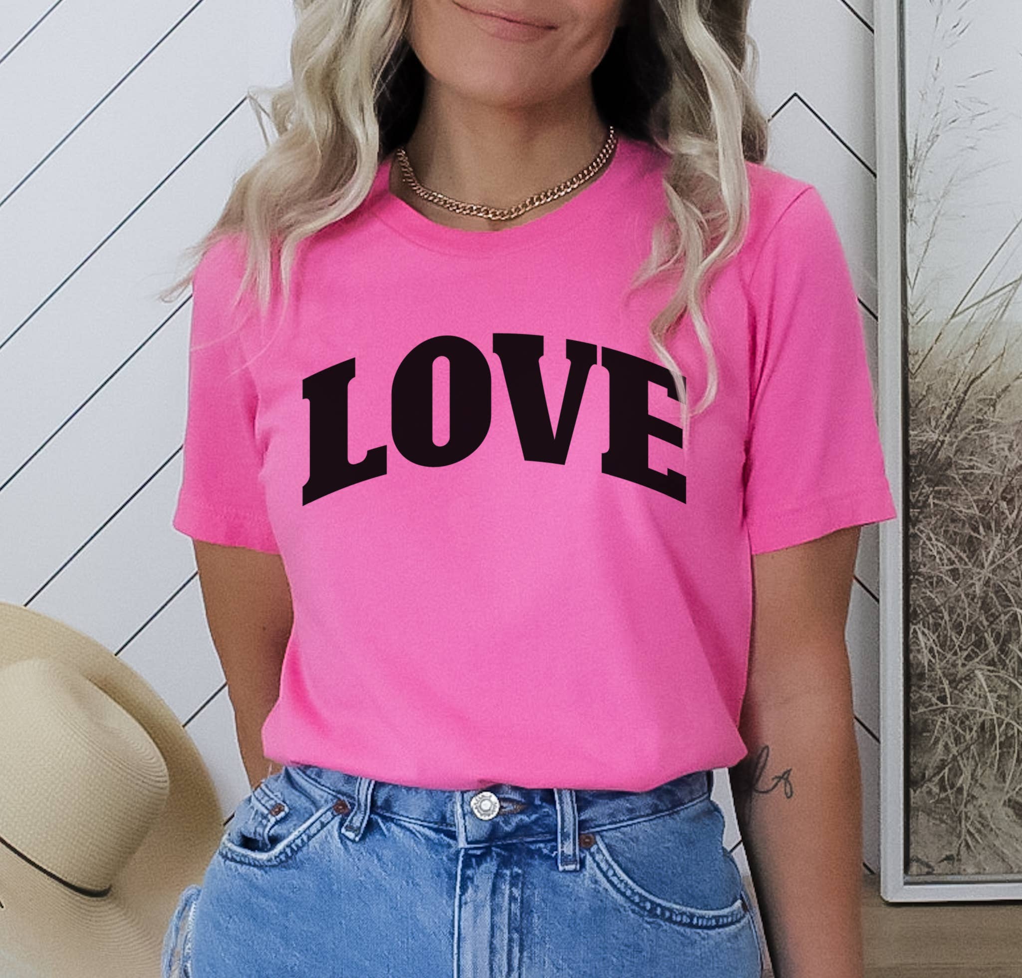 Love Block Letter Tee | Valentine's Day | Sizes XS-2XL