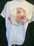 Mental Health Matters - Bright Colors On White Tee